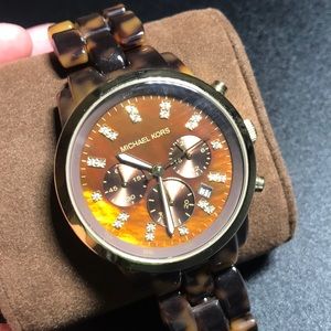 Tortoise Michael Kors watch